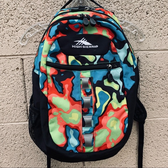 High Sierra Multi Color‎ Camouflage Backpack - Picture 2 of 10